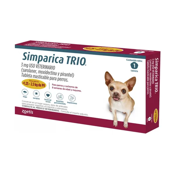 Simparica TRIO 1.25-2.5kg